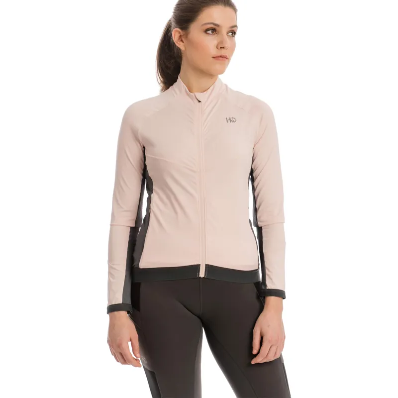 Horseware Lana Technical Full Zip Top - Rosewater/Charcoal